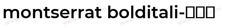 montserrat bolditali字体转换